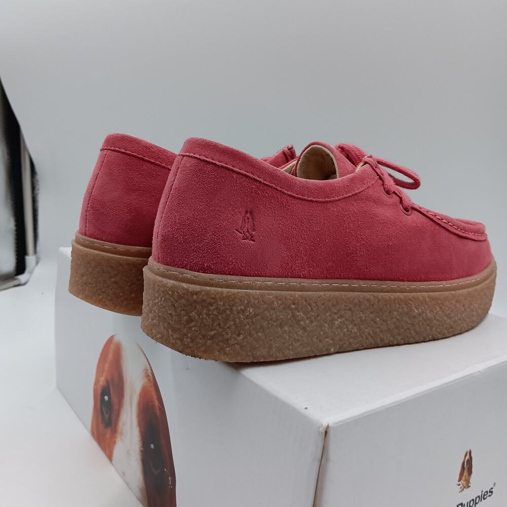 HUSP PUPPIES Bridget Pink Lemonade Suede Crepe Sole - Size 8 - Picture 8 of 14